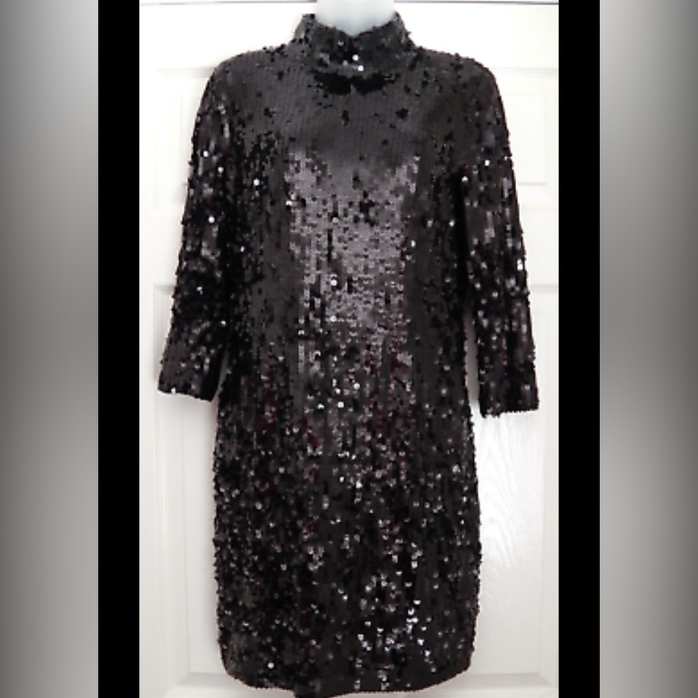 Patricia Field Sequined Mesh Evening Dress Size 8